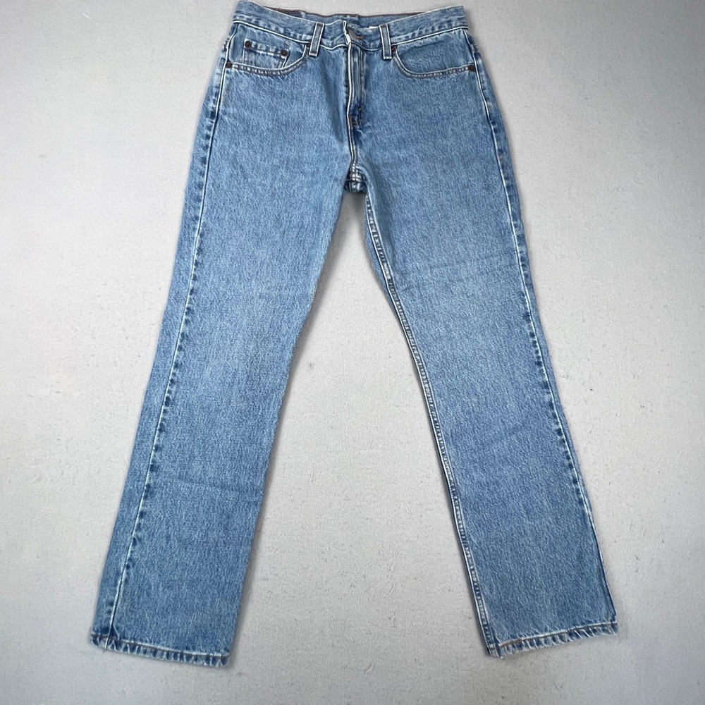 Levis 505 Jeans Junior 9 Blue Regular Fit Straight Leg Vintage Denim 90s Y2K
